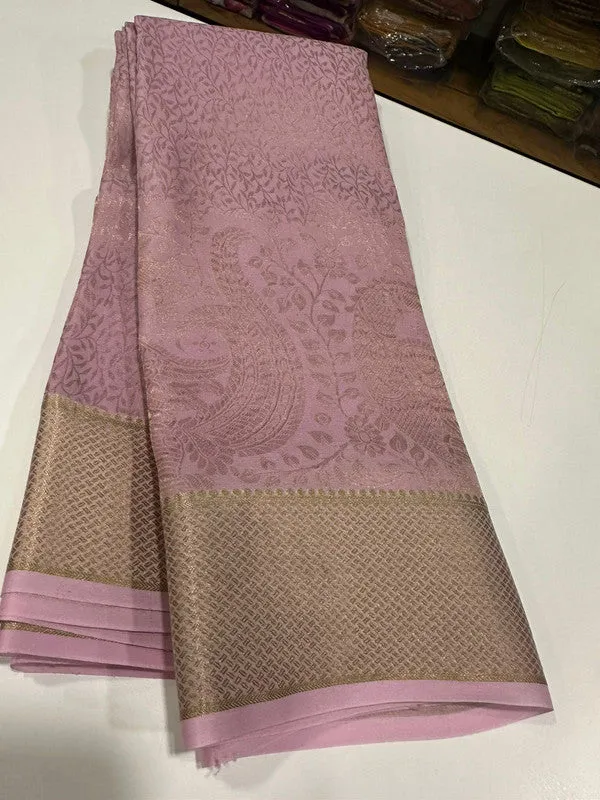 Pure Brocade Mysore with Broad Border Silk Saree