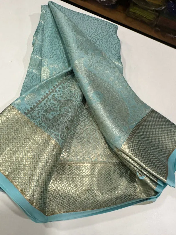 Pure Brocade Mysore with Broad Border Silk Saree