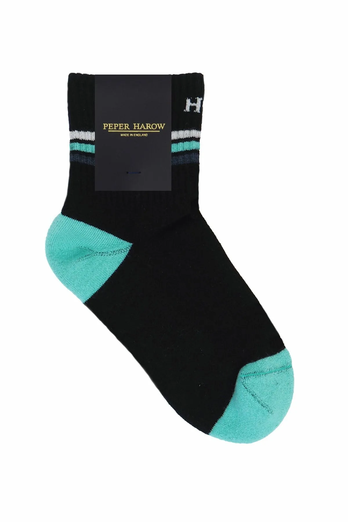 Quarter Crew Women's Organic Cotton Trainer Socks | Black