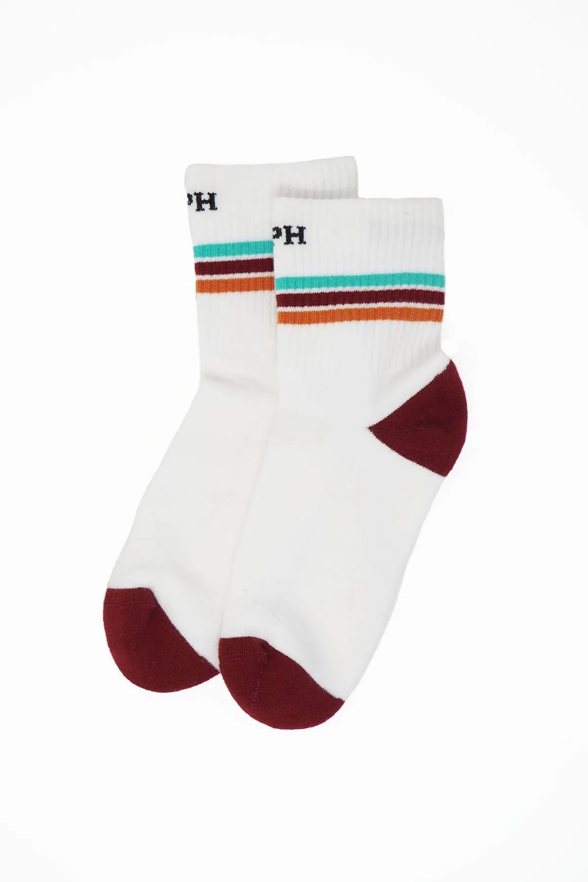 Quarter Crew Women's Organic Cotton Trainer Socks | White