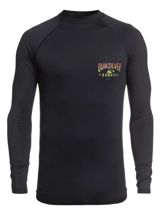 Quiksilver Men's Kona Way Short Sleeve UPF 50 Rashguard Surf Tee