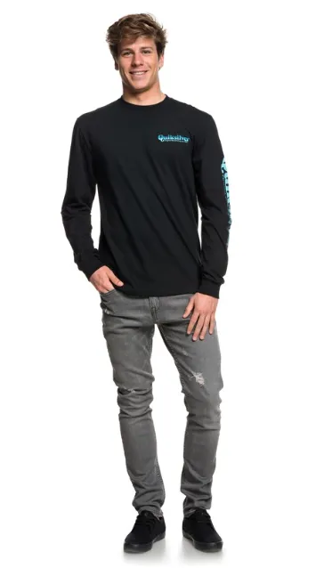 Quiksilver Men's Twin Fin Blend Long Sleeve Tee T-shirt