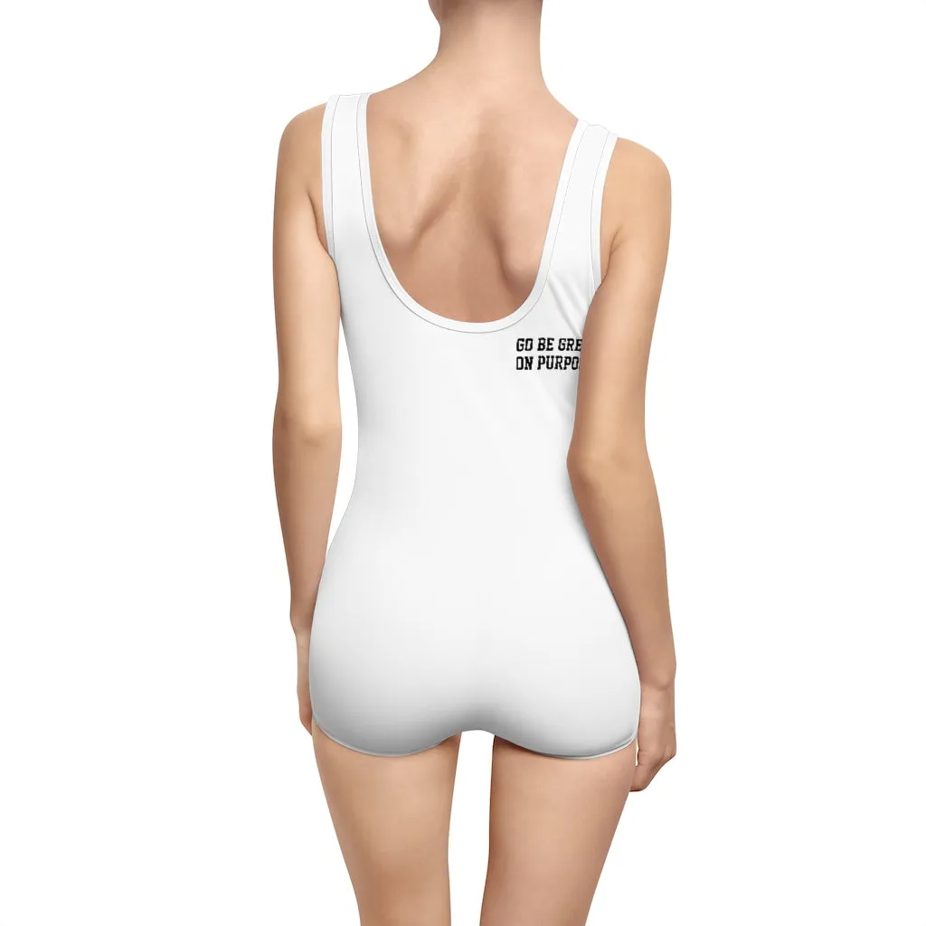 "Go Be Great On Purpose" Women's Vintage Swimsuit