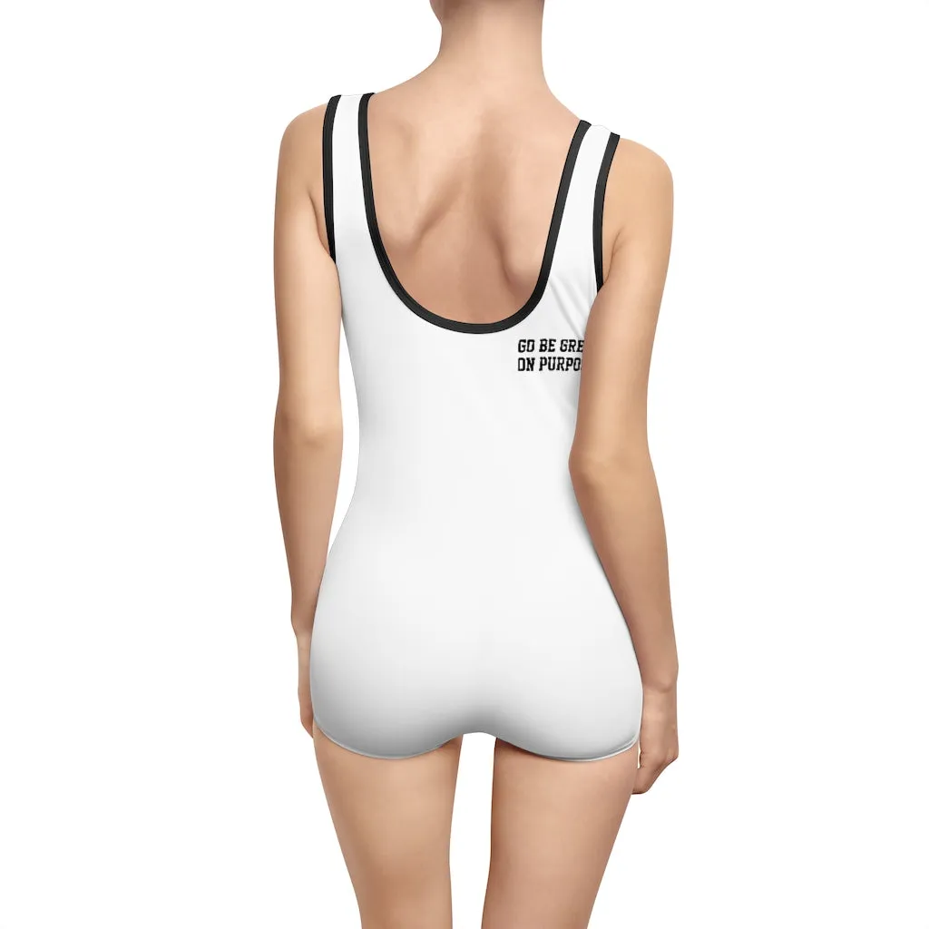 "Go Be Great On Purpose" Women's Vintage Swimsuit