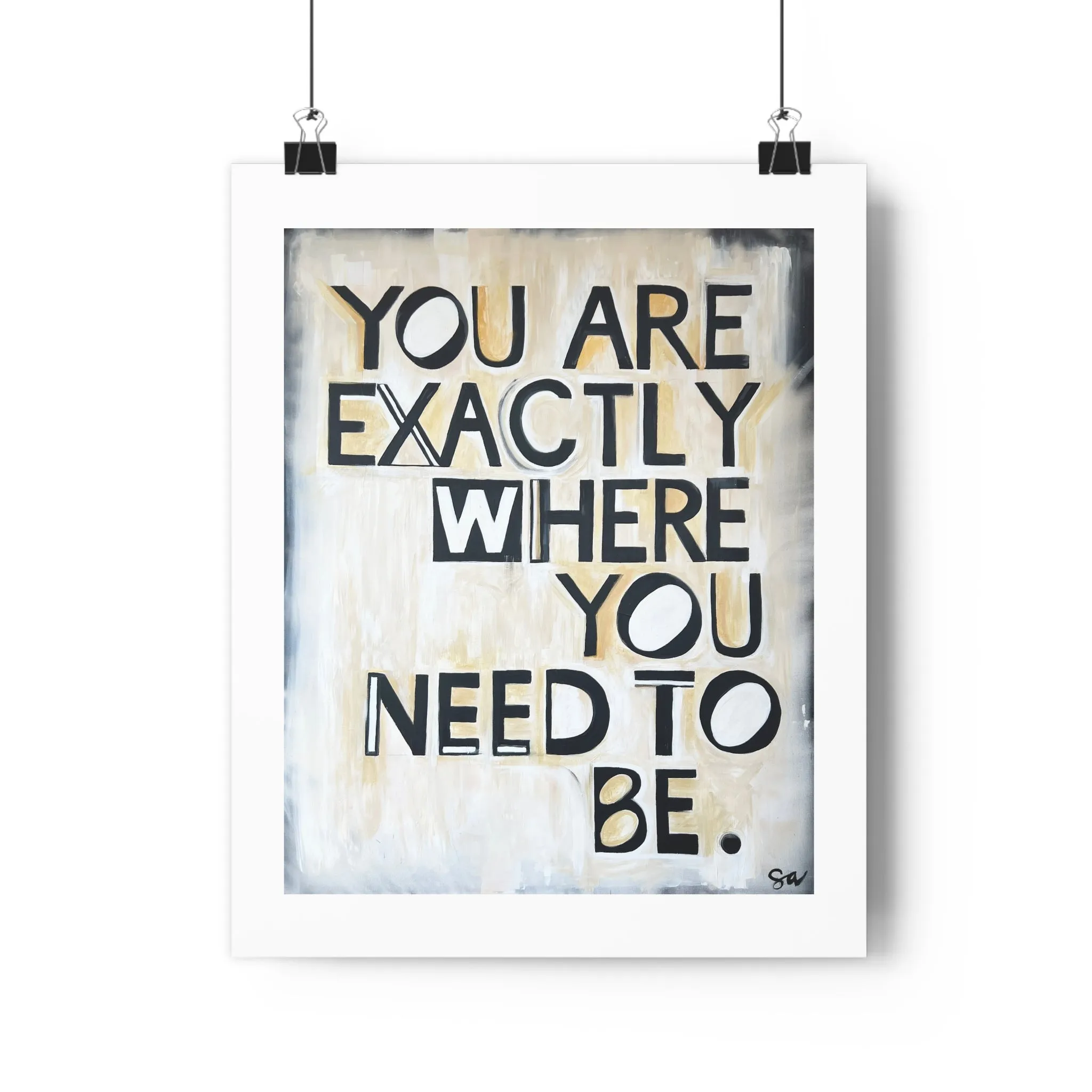 "Here" Art Print