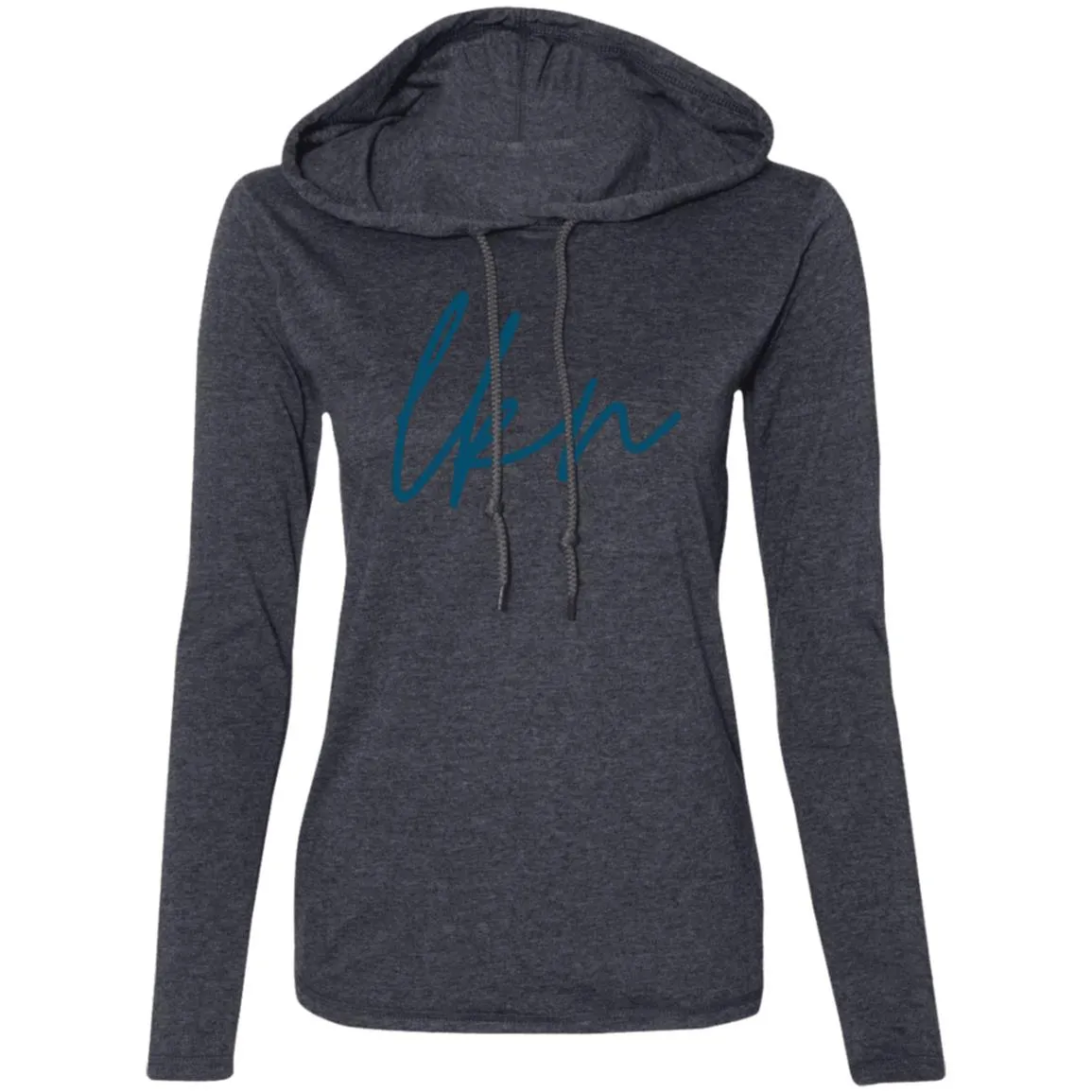 "LKN" Ladies' LS Hooded T-Shirt