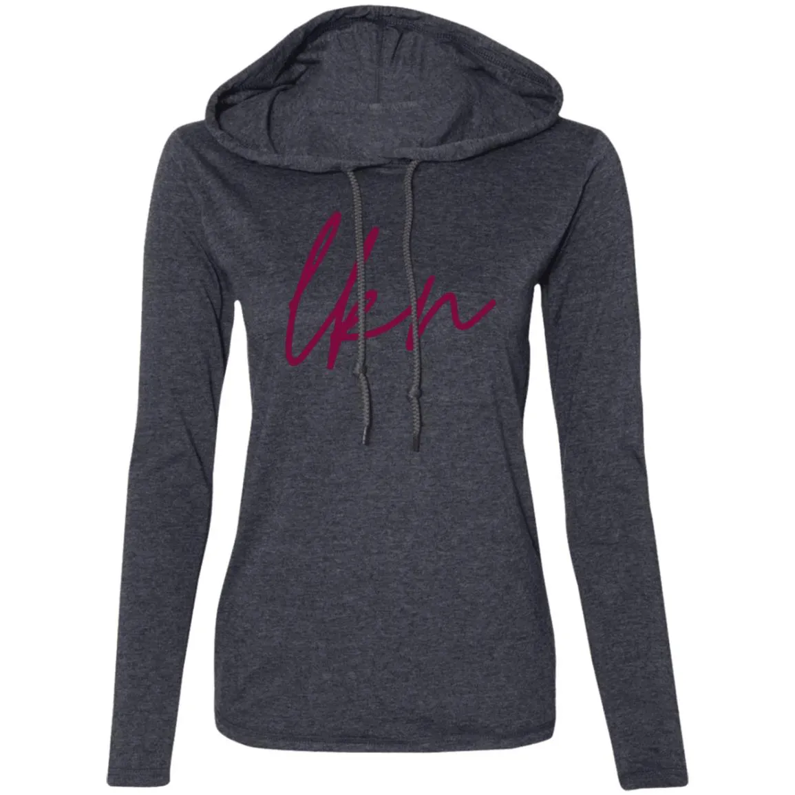 "LKN" Ladies' LS Hooded T-Shirt
