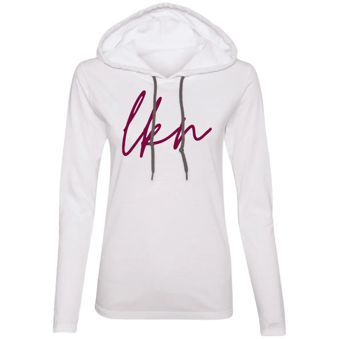 "LKN" Ladies' LS Hooded T-Shirt