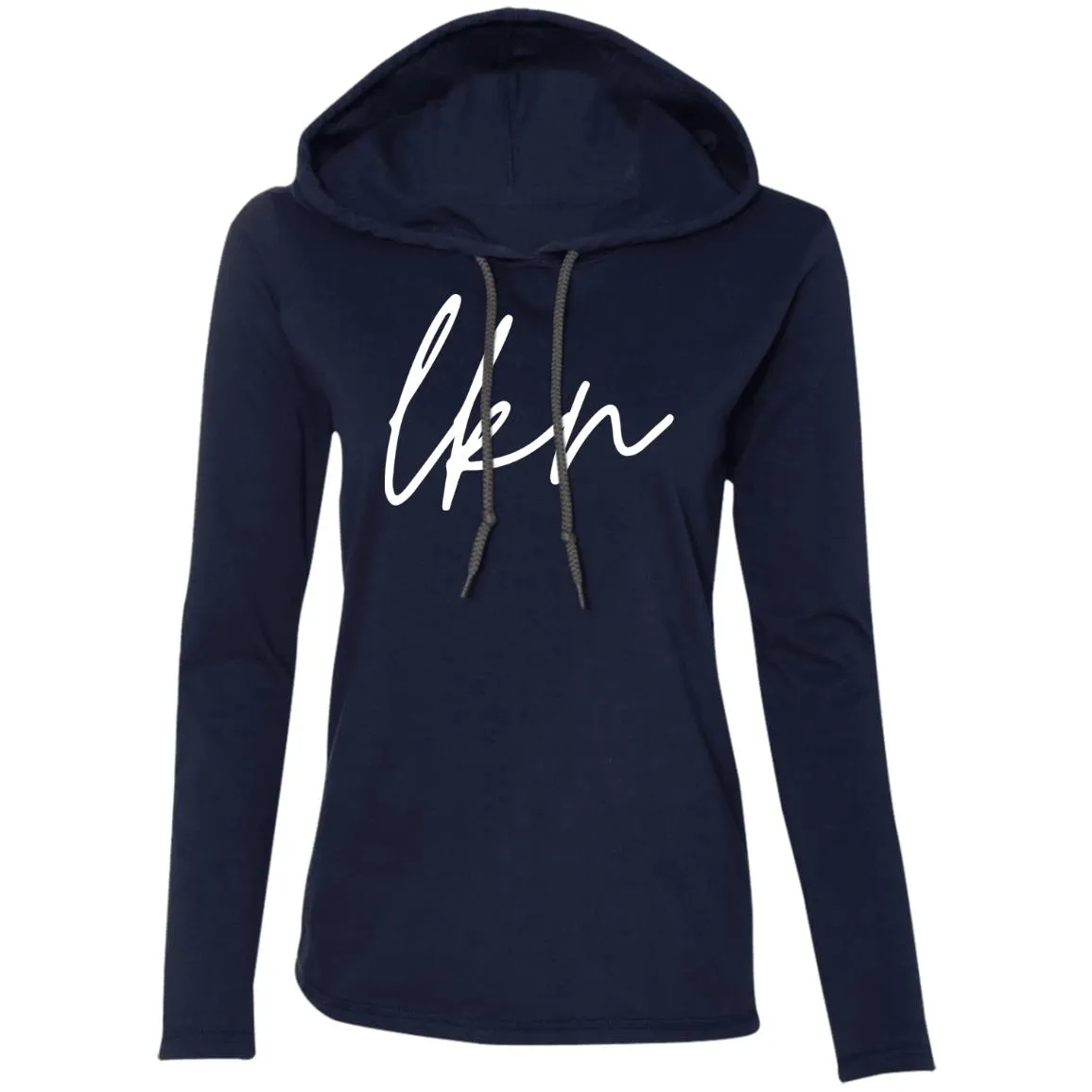 "LKN" Ladies' LS Hooded T-Shirt