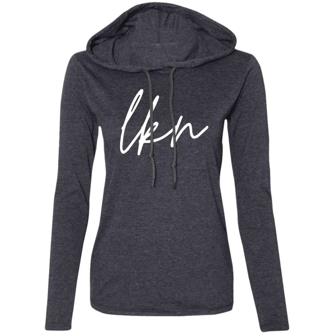 "LKN" Ladies' LS Hooded T-Shirt