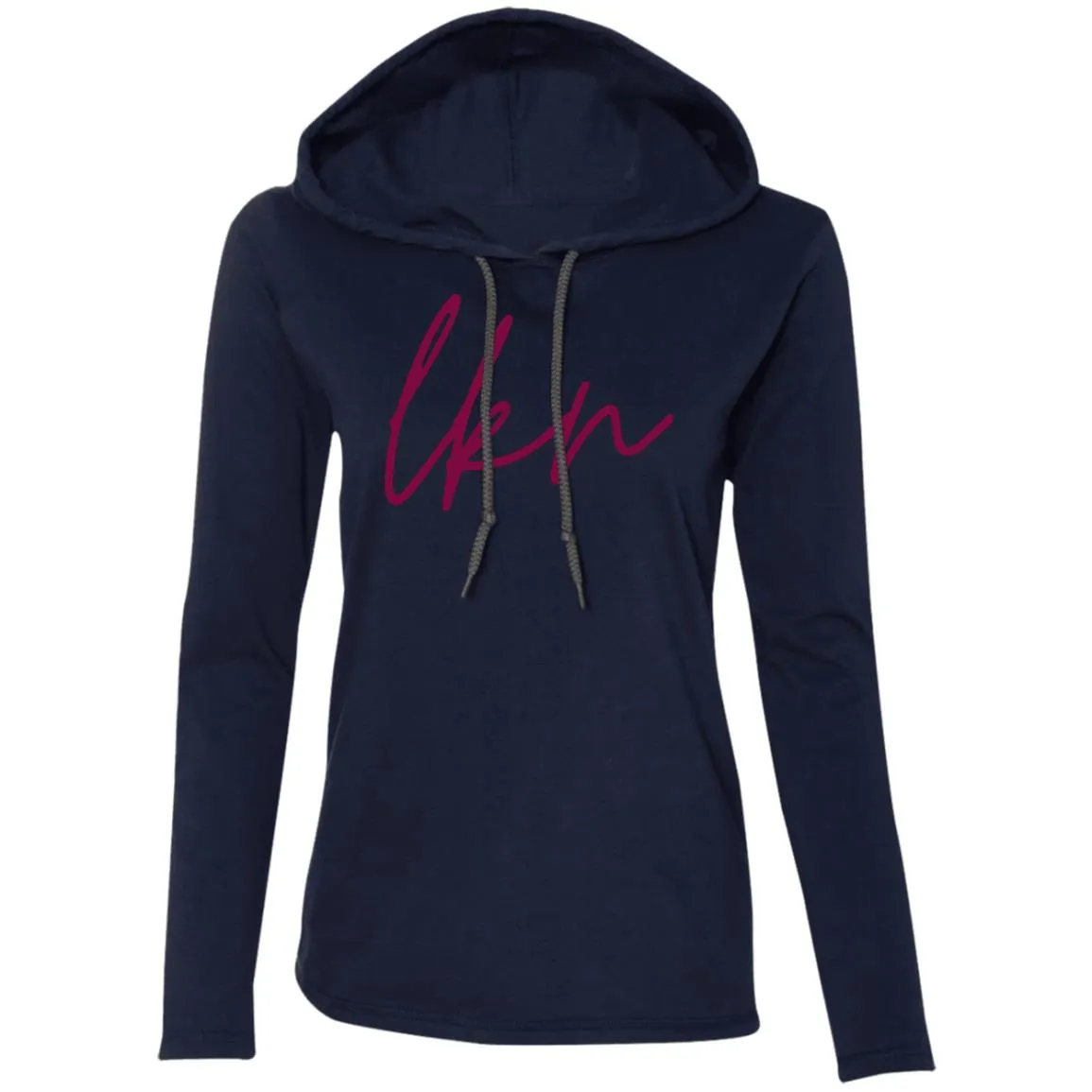 "LKN" Ladies' LS Hooded T-Shirt