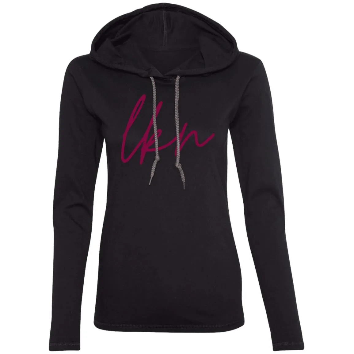 "LKN" Ladies' LS Hooded T-Shirt