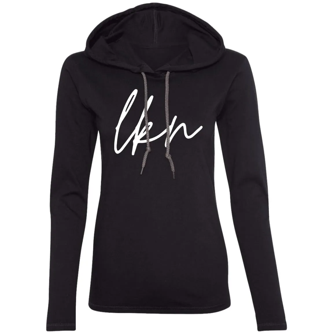 "LKN" Ladies' LS Hooded T-Shirt