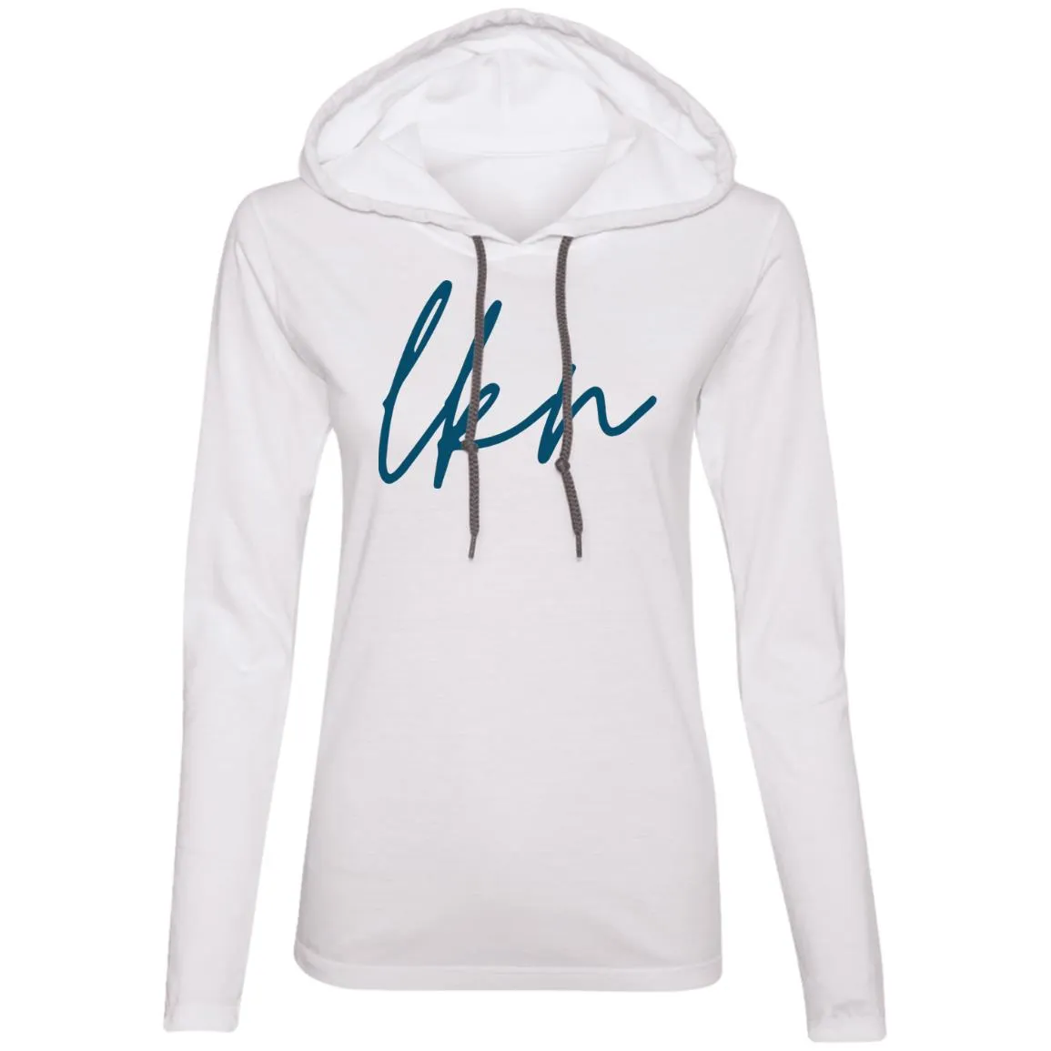"LKN" Ladies' LS Hooded T-Shirt