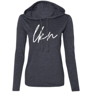"LKN" Ladies' LS Hooded T-Shirt