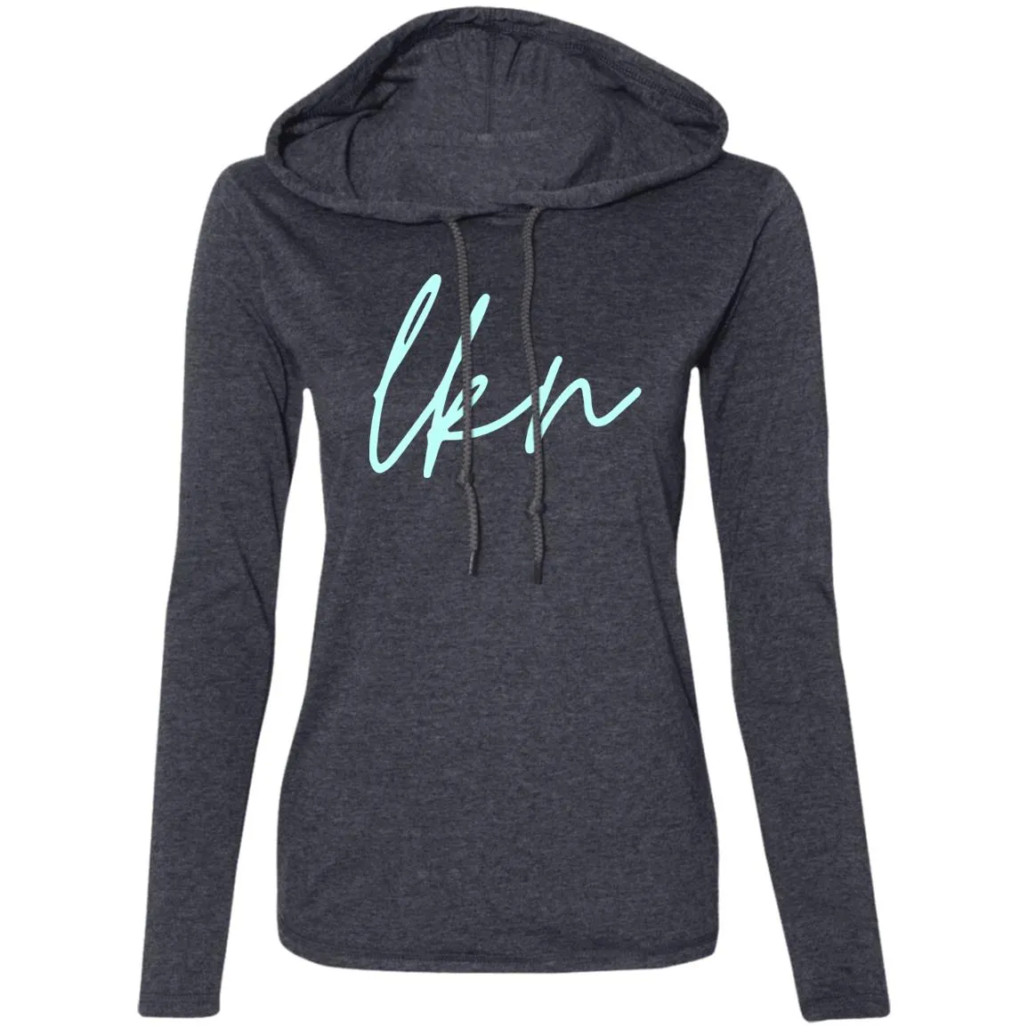 "LKN" Ladies' LS Hooded T-Shirt
