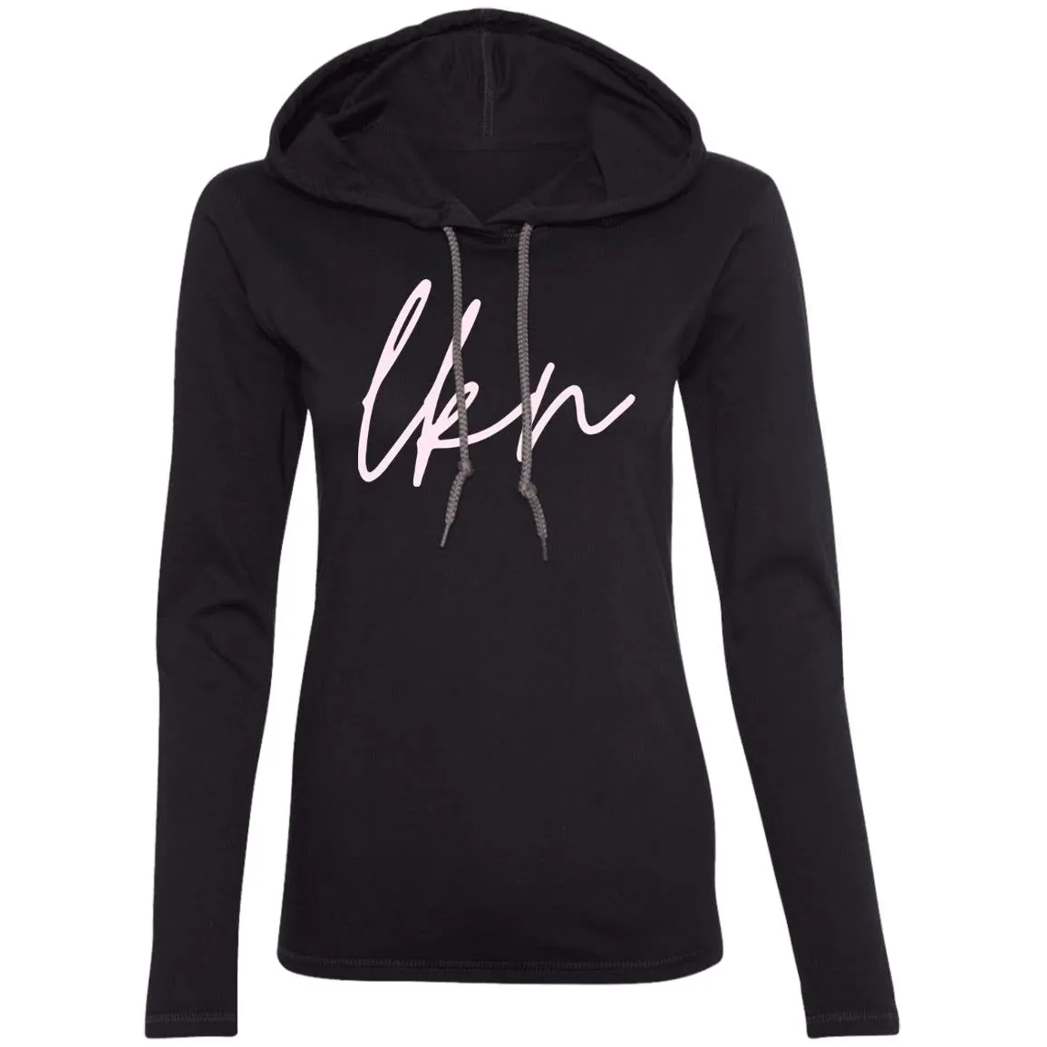 "LKN" Ladies' LS Hooded T-Shirt