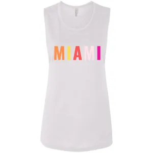 "Miami" Ladies' Flowy Muscle Tank