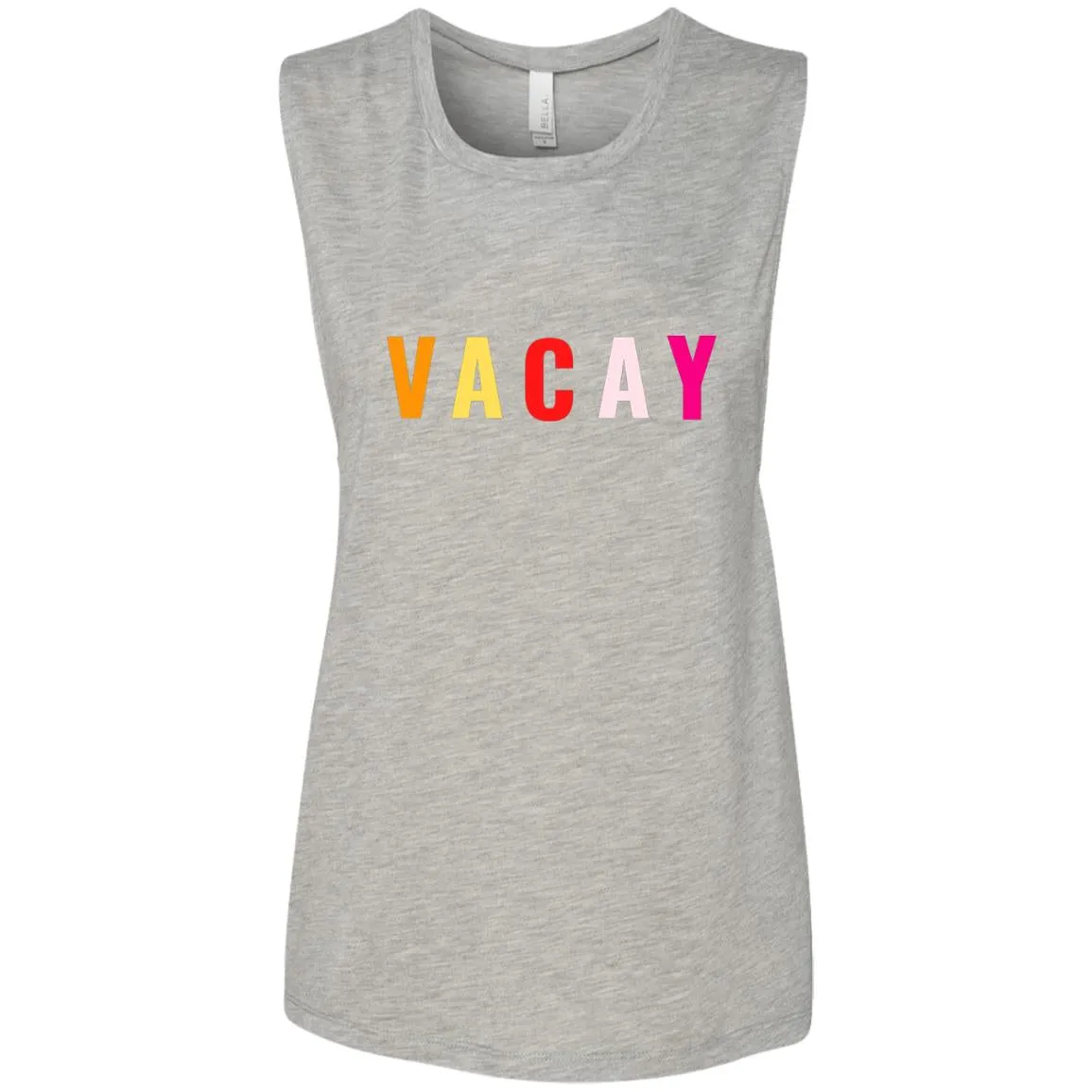 "VACAY" Ladies' Flowy Muscle Tank