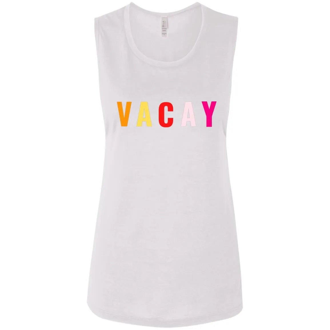 "VACAY" Ladies' Flowy Muscle Tank