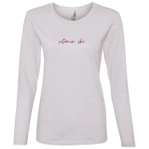 "Vitamin Ski" Ladies' Lightweight LS T-Shirt