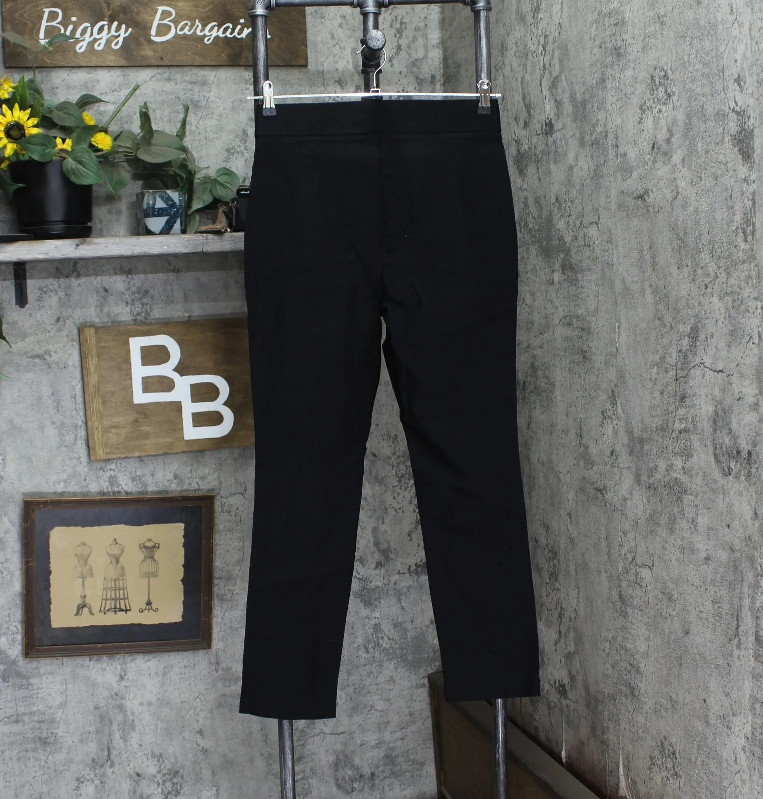Rafaella Womens Stretch Slim Ankle Pull-On Elastic Waist Dress Pants RSBFC059