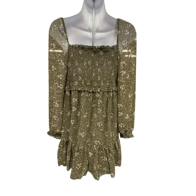 RD Style Green Print Women's Dress Size S
