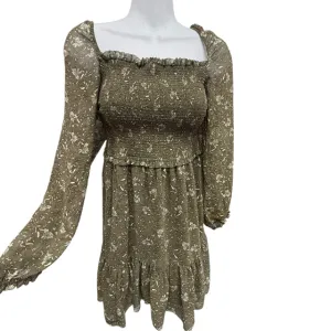 RD Style Green Print Women's Dress Size S