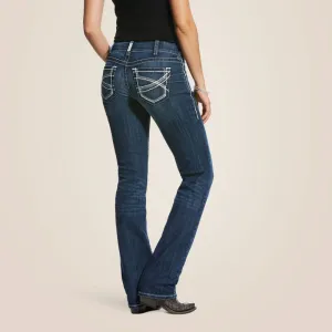 R.E.A.L. Ladies Mid Rise Stretch Ivy Stackable Straight Leg Jean | 10024300