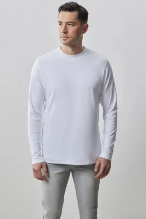 Robert Barakett Georgia Long Sleeve Tee - White