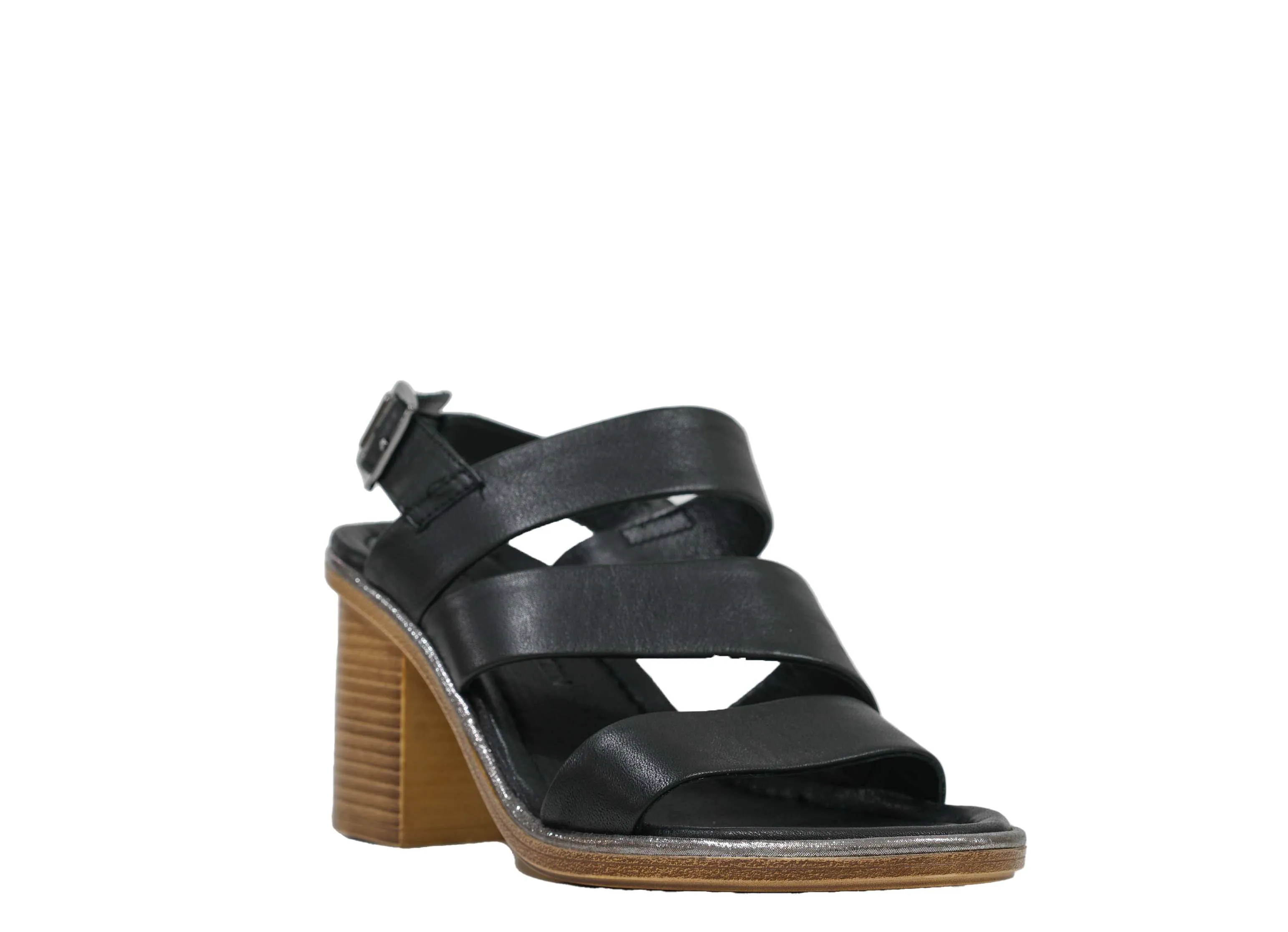 Roberto Serpentini Women's Black Leather Sandals 39726 - Now $190