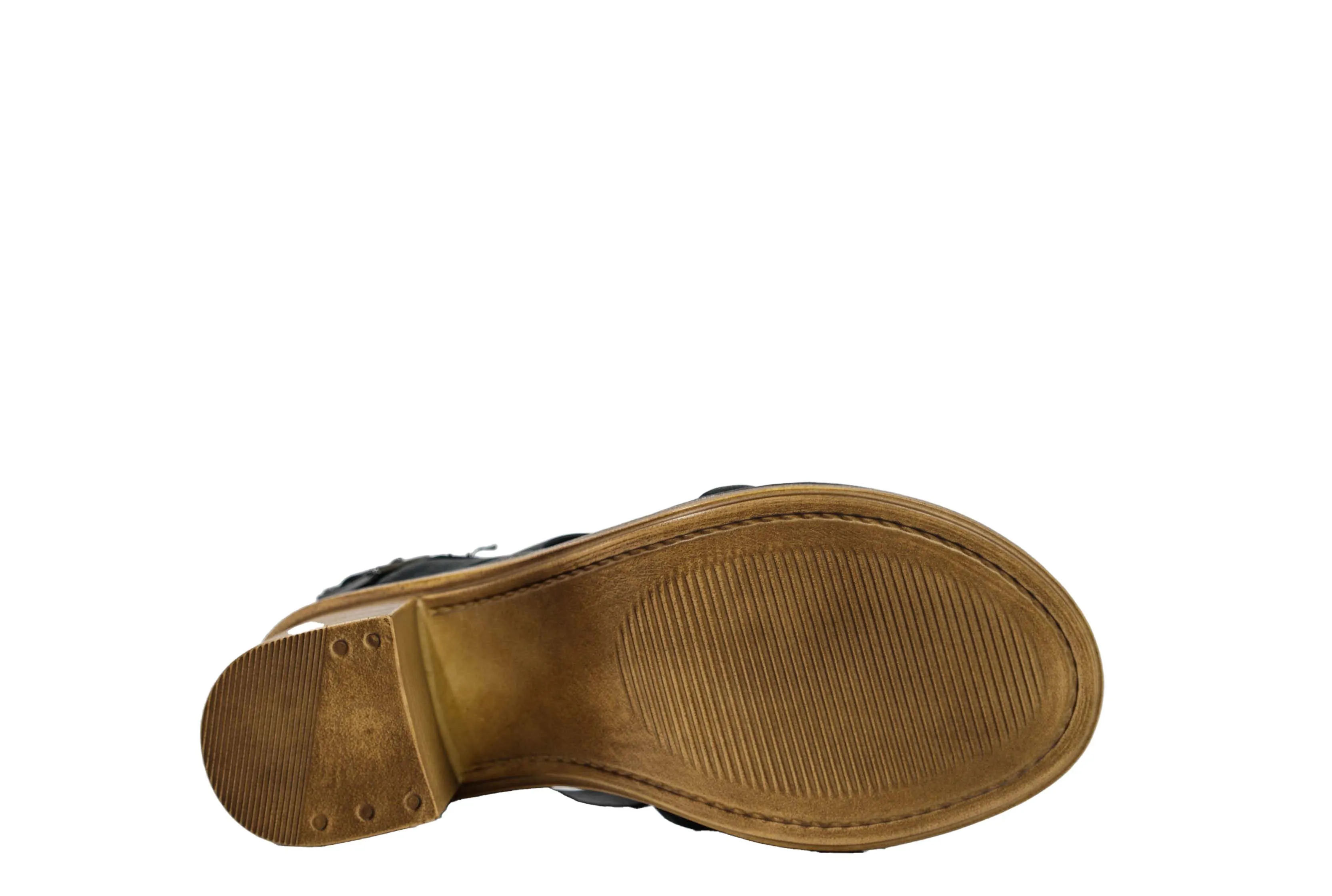 Roberto Serpentini Women's Black Leather Sandals 39726 - Now $190