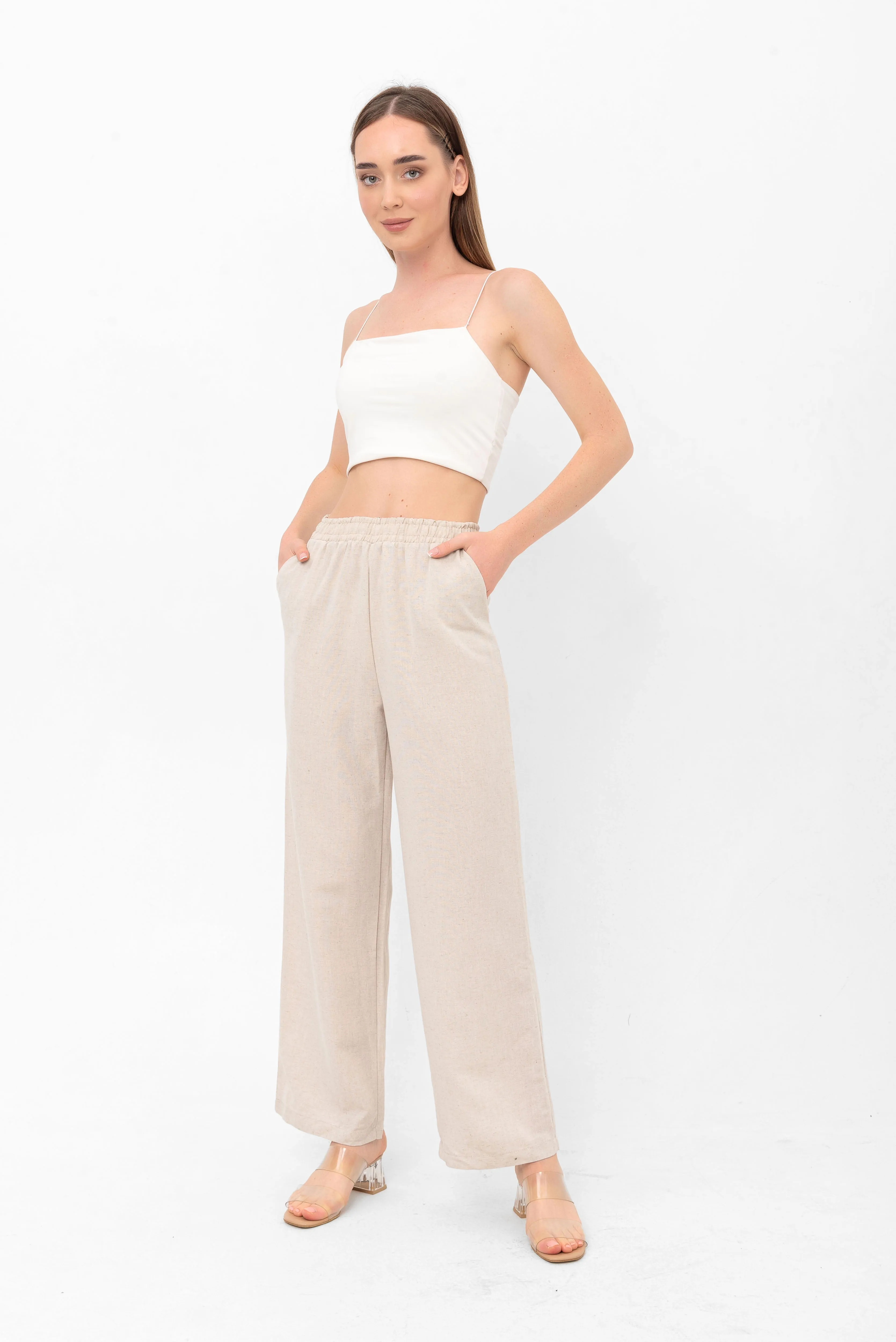 Roxy Casual Lounge Pants - Beige