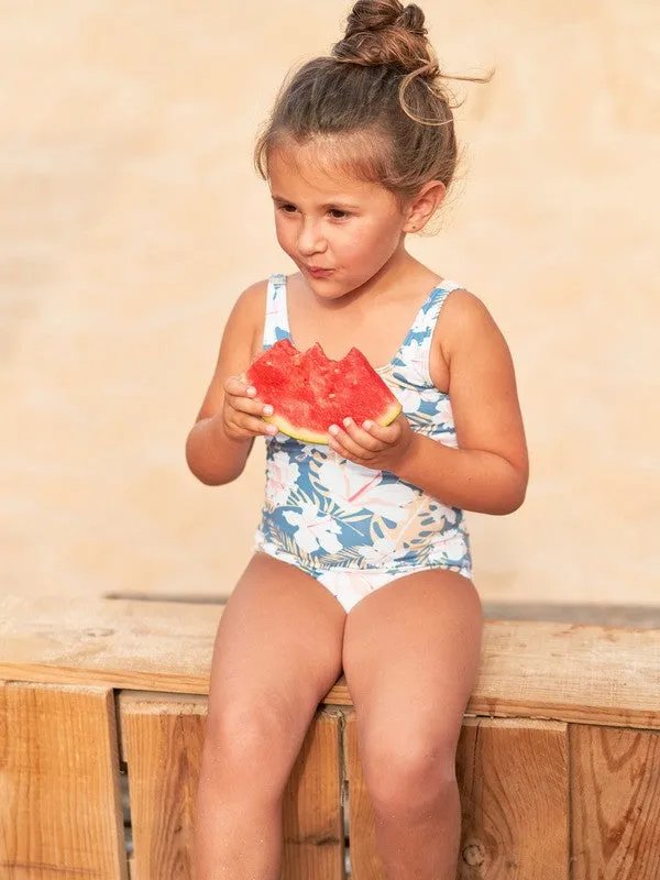 Roxy Little Girls Swim Lovers One-Piece Swimsuit