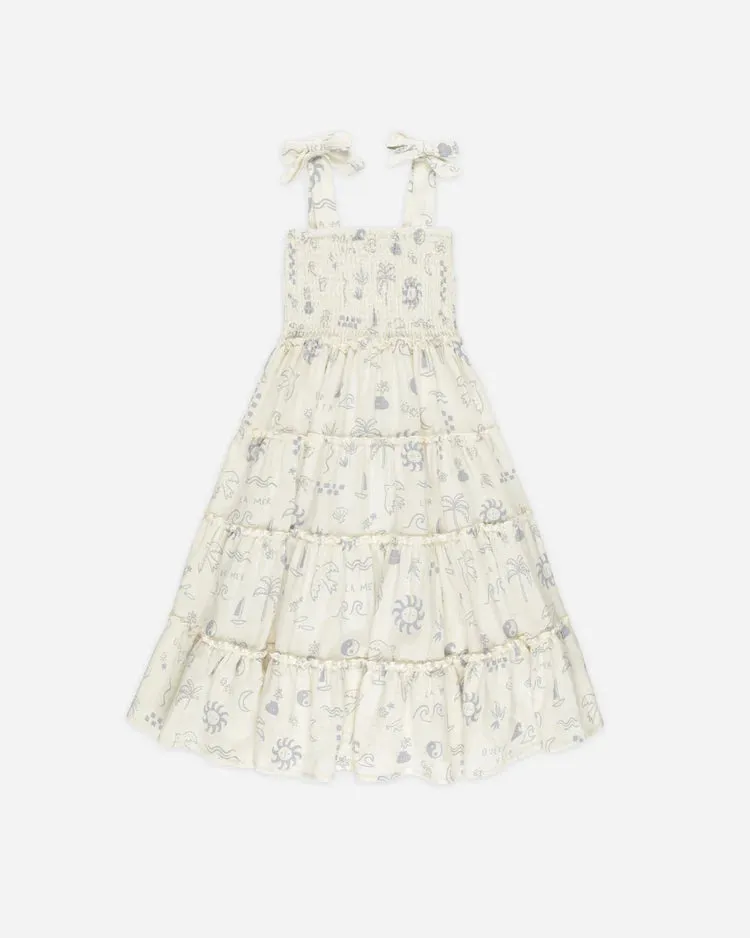 Rylee & Cru Taylor Dress Mediterranean