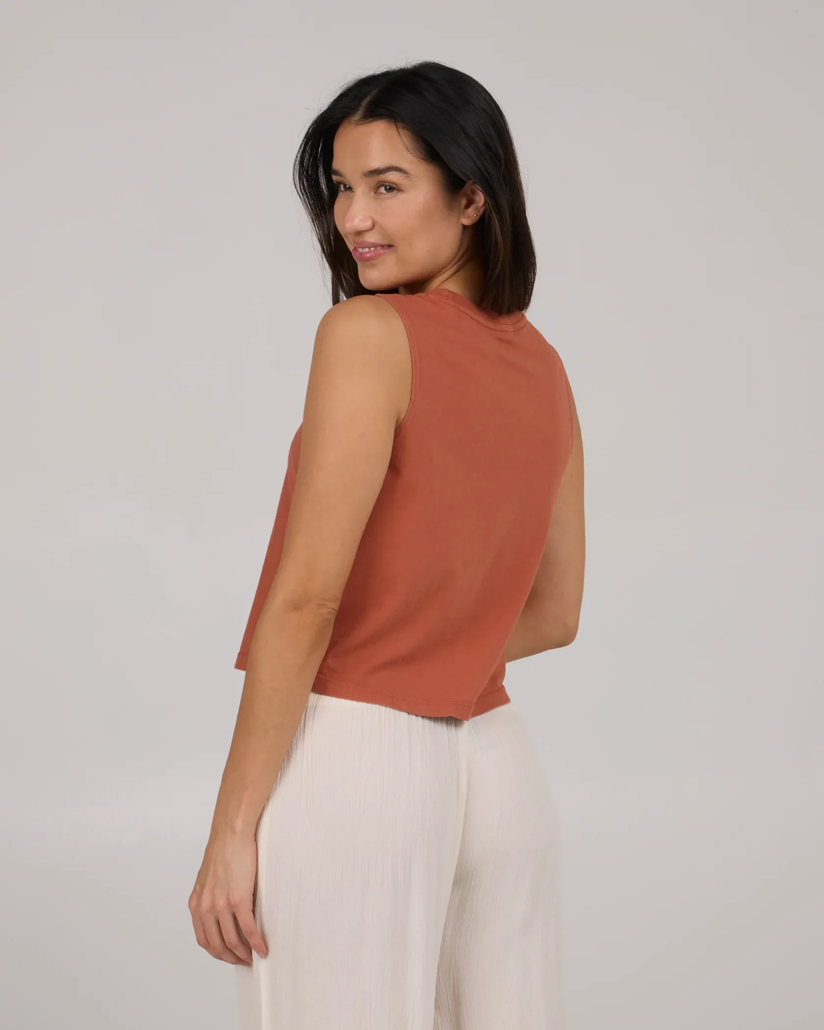 Salty Crew Womens Night Bite Cropped Tank - Sierra