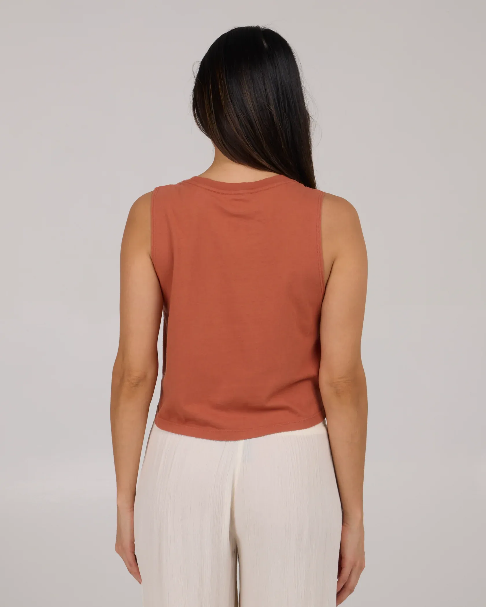 Salty Crew Womens Night Bite Cropped Tank - Sierra