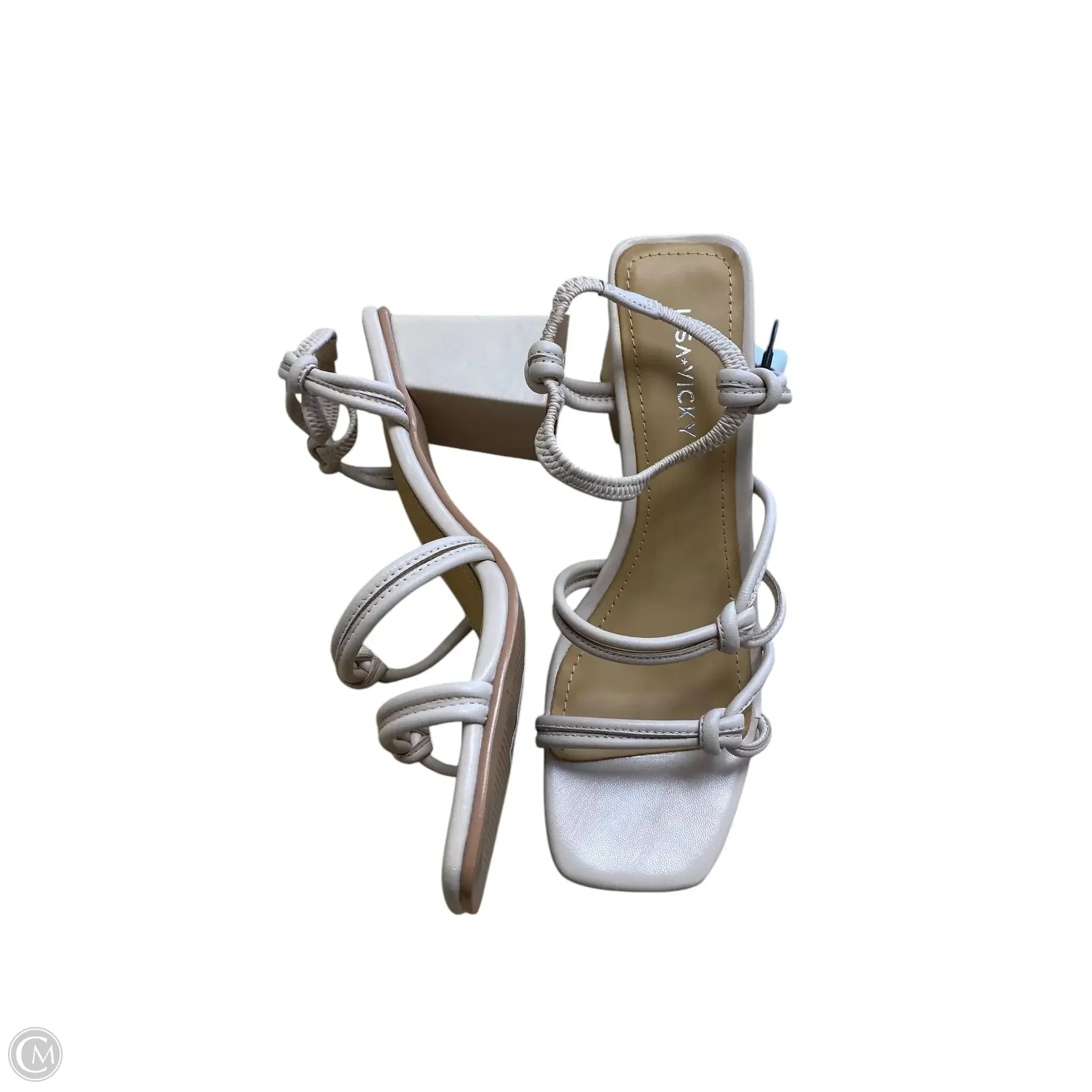 Sandals Heels Block By Clothes Mentor In Ombre Print, Size: 5.5