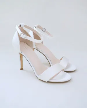 Satin High Heel Wedding Sandals