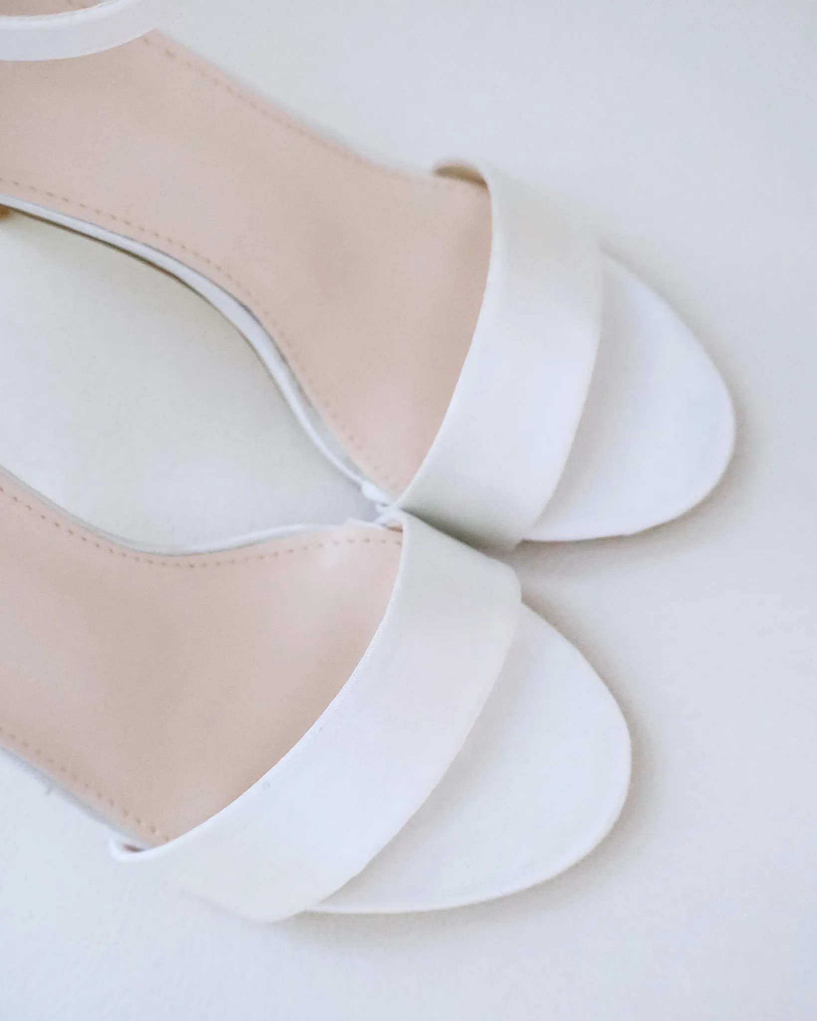 Satin High Heel Wedding Sandals