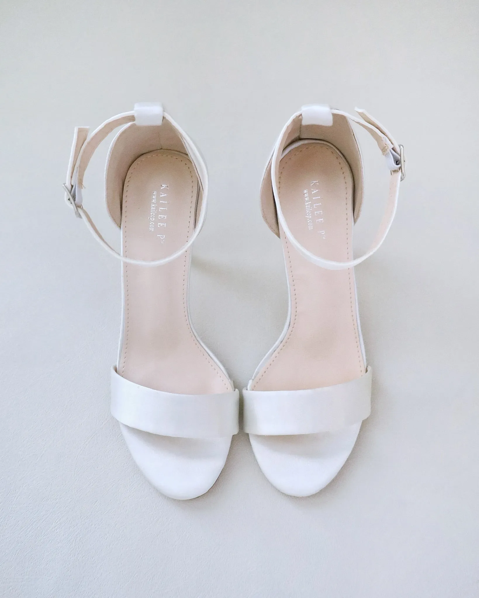 Satin High Heel Wedding Sandals