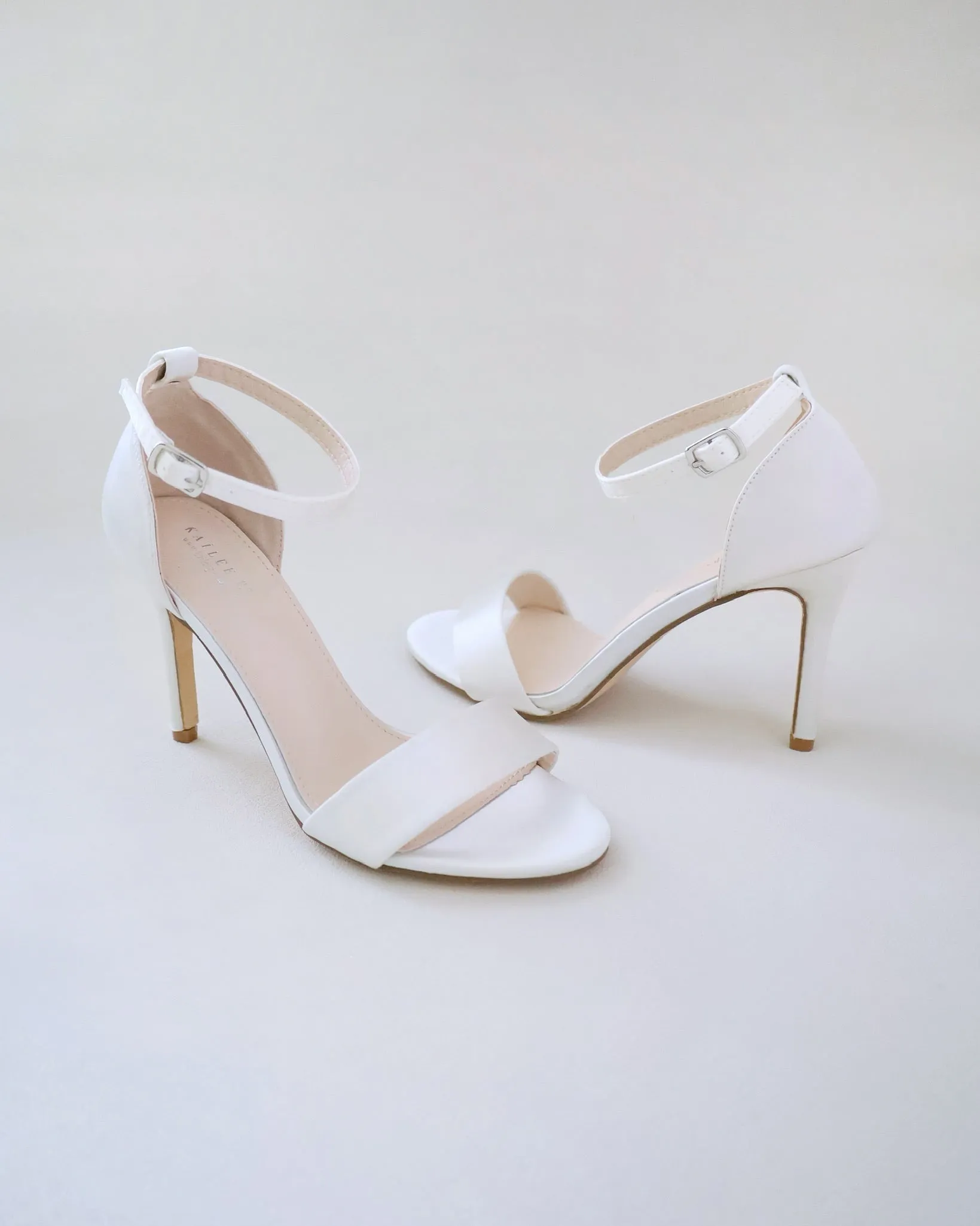 Satin High Heel Wedding Sandals
