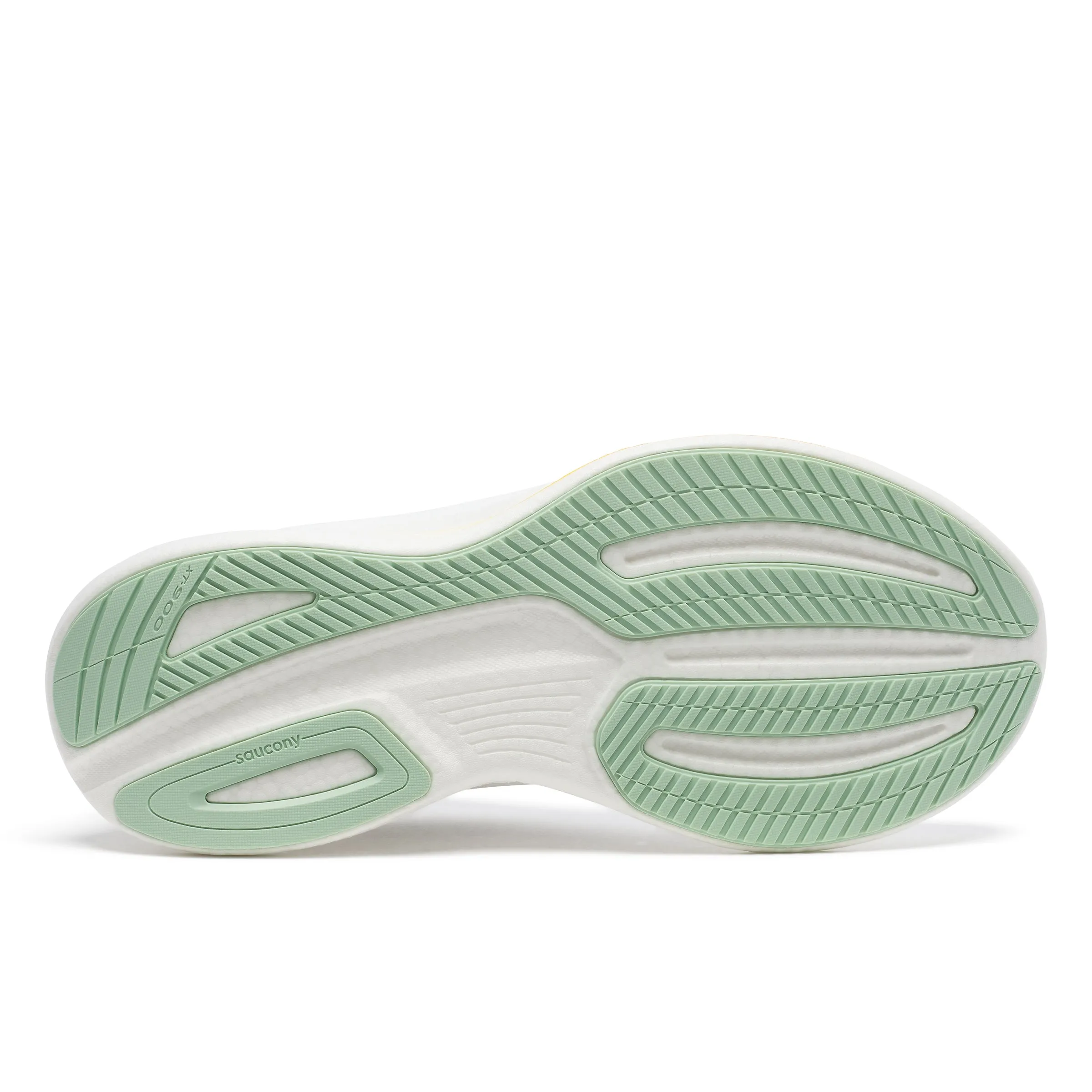 Saucony Ride 17 (Womens) - White/Peel
