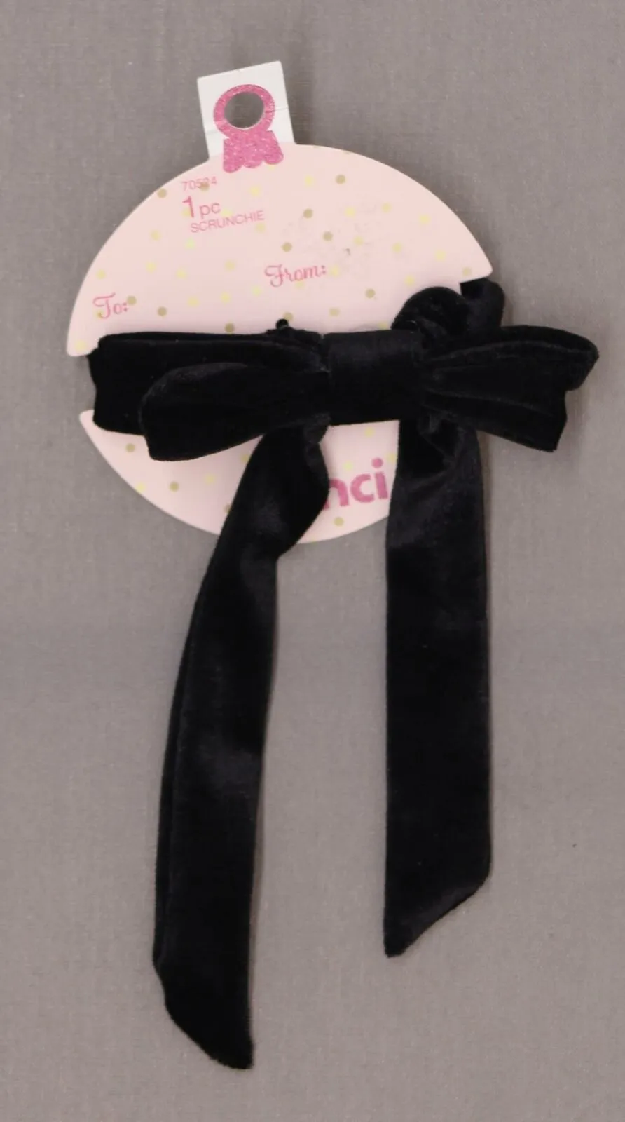 Scunci Women's Mini Velvet Bowtie Scrunchie