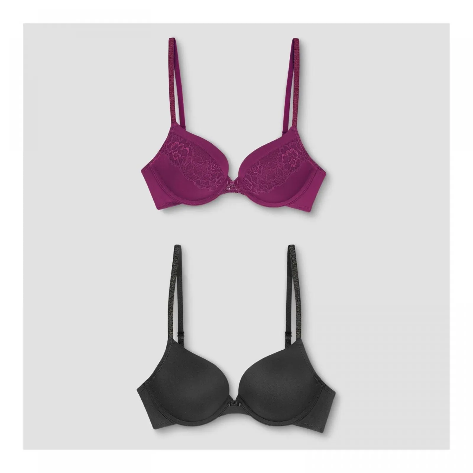 Self Expressions Maidenform Women's Push-Up Bra Black 40DD
