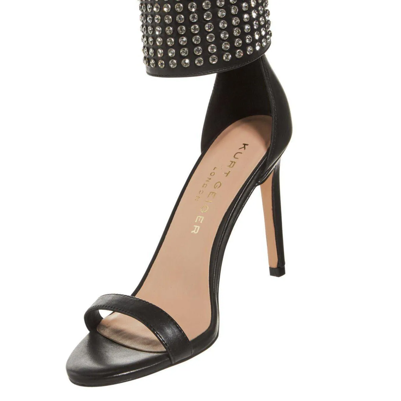 Seth Embellished Ankle Strap High-Heel Sandals