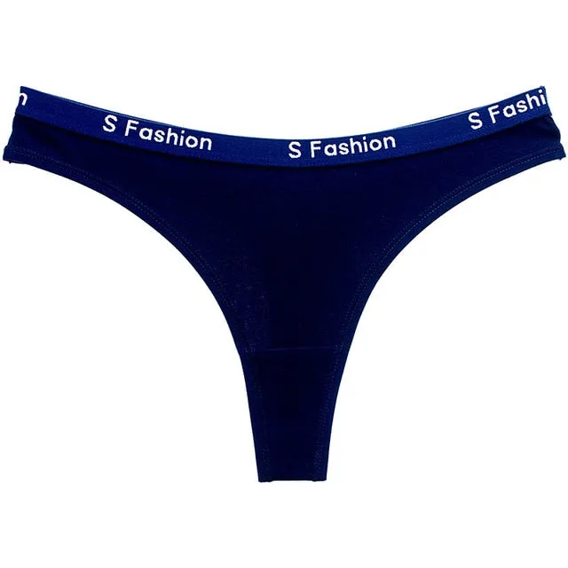 Sexy Lingerie Women's Cotton G-String Thong Panties String Underwear Women Briefs Pants Intimate Ladies Low-Rise 1 piece