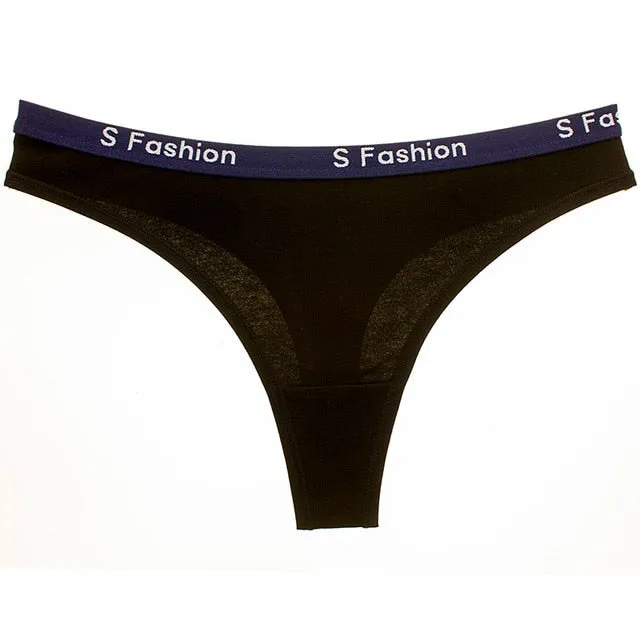Sexy Lingerie Women's Cotton G-String Thong Panties String Underwear Women Briefs Pants Intimate Ladies Low-Rise 1 piece