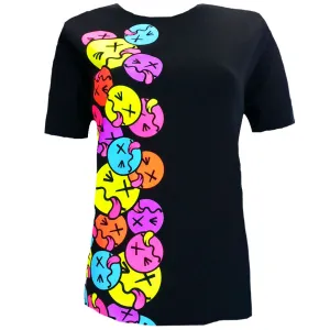 SIDE TONGUE UNISEX T-SHIRT BLACK