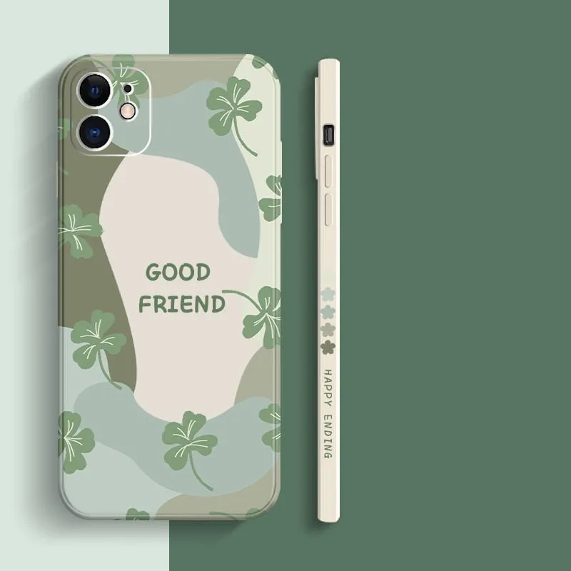 Silicone Flower Floral Case For iPhone